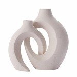 Nordic Simple Frosted Ceramic Vase Set