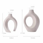 Nordic Simple Frosted Ceramic Vase Set