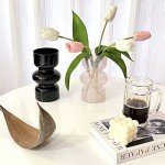 Pink Transparent Glass Hydroponic Vase - 7 Inch