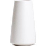 Minimalist White Ceramic Flower Vase for Home Decor