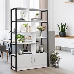 5-Tier Display Shelf with Lockable Doors