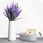 Simple 9" White Ceramic Vase for Rustic Decor