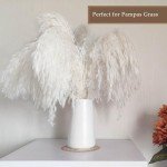 Minimalist White Ceramic Flower Vase for Home Decor