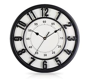 Quiet 30cm Wall Clock with Retro Roman Numerals