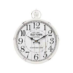Vintage-Style Quiet Wall Clock - White 11.8