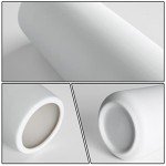 Simple 9" White Ceramic Vase for Rustic Decor