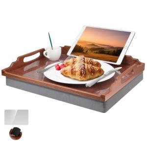 Sapele Wood Lap Desk with Cushion Tray