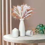 Set of 3 Matte White Nordic Ceramic Vases