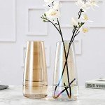 Iridescent Glass Flower Vase for Modern Decor