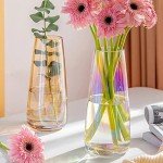 Iridescent Glass Flower Vase for Modern Decor