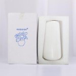 Minimalist White Ceramic Flower Vase for Home Decor