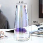 Iridescent Glass Flower Vase for Modern Decor