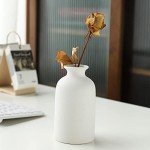 Set of 3 Matte White Nordic Ceramic Vases