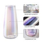 Iridescent Glass Flower Vase for Modern Decor