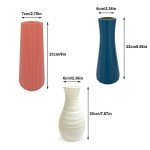 White Plastic Bud Vase for Table Centerpieces