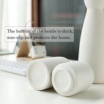 Set of 3 Matte White Nordic Ceramic Vases