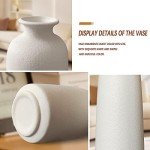 Set of 3 Matte White Nordic Ceramic Vases
