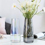 Iridescent Glass Flower Vase for Modern Decor