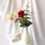 White Plastic Bud Vase for Table Centerpieces
