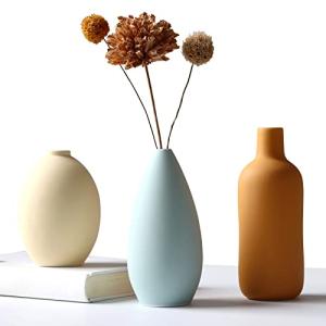 Minimalist 3-Piece Ceramic Vase Set for Home