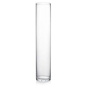 Tall Clear Glass Cylinder Vase for Events and Decor