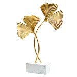 Gold Ginkgo Leaf Sculpture for Home and Office
