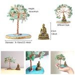 Buddha Statue with Healing Crystal Tree Decor
