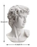 6-Inch Michelangelo David Bust Statue