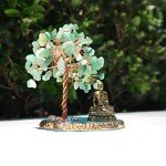 Buddha Statue with Healing Crystal Tree Decor