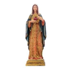 Virgin Mary Sacred Heart Resin Statue Figurine