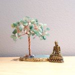 Buddha Statue with Healing Crystal Tree Decor