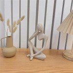 Set of 3 Modern Thinker Resin Sculptures