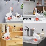 Kawaii Goose Statue Key Holder for Home Decor