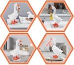 Kawaii Goose Statue Key Holder for Home Decor