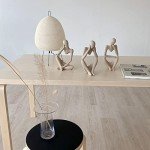 Abstract Sandstone Thinker Statue Ornament for Decor