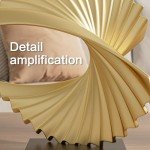 Gold Ocean Wave Abstract Shelf Decor Accents