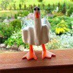 Funny Middle Finger Resin Garden Statue Decor