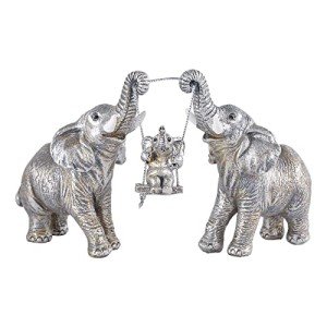 Silver Elephant Statue for Home & Office Decor