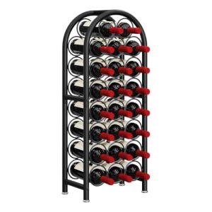 Black Freestanding Wine Rack for Home & Kitchen