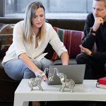 Silver Elephant Statue for Home & Office Decor