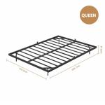 Queen Size Floating Bed Frame with LED Lights
