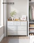 SONGMICS 7-Drawer Fabric Chest with Metal Frame