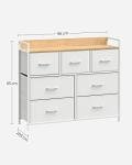 SONGMICS 7-Drawer Fabric Chest with Metal Frame