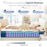 King Size Gel Memory Foam Hybrid Mattress