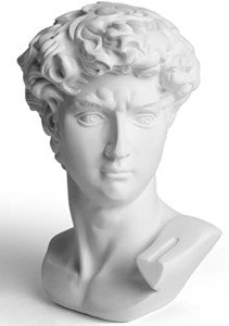 David Bust Sculpture - Classic Greek Decor Accent