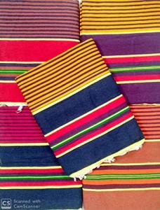 Large Multicolor Cotton Floor Carpet - 6ft x 8.3ft