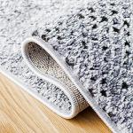 Amelia Rustic Tribal Distressed Area Rug, Grey/Ivory