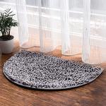 Extra Soft Chenille Semi-Circle Bath Rug Mat