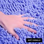 Extra Soft Chenille Semi-Circle Bath Rug Mat