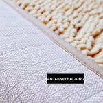 Extra Soft Chenille Semi-Circle Bath Rug Mat